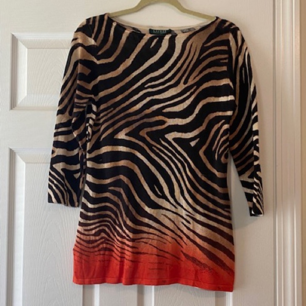 Ralph Lauren - Animal Print Blouse